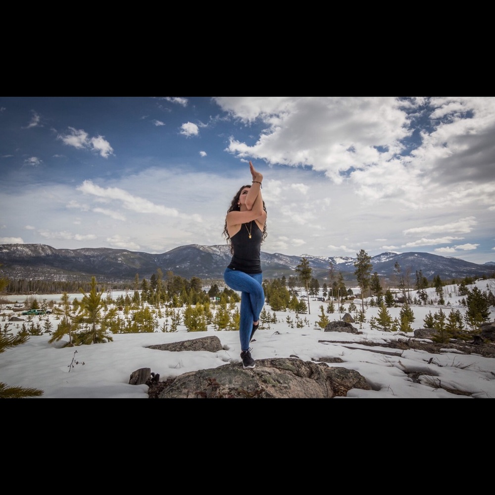 Adidas blue leggings